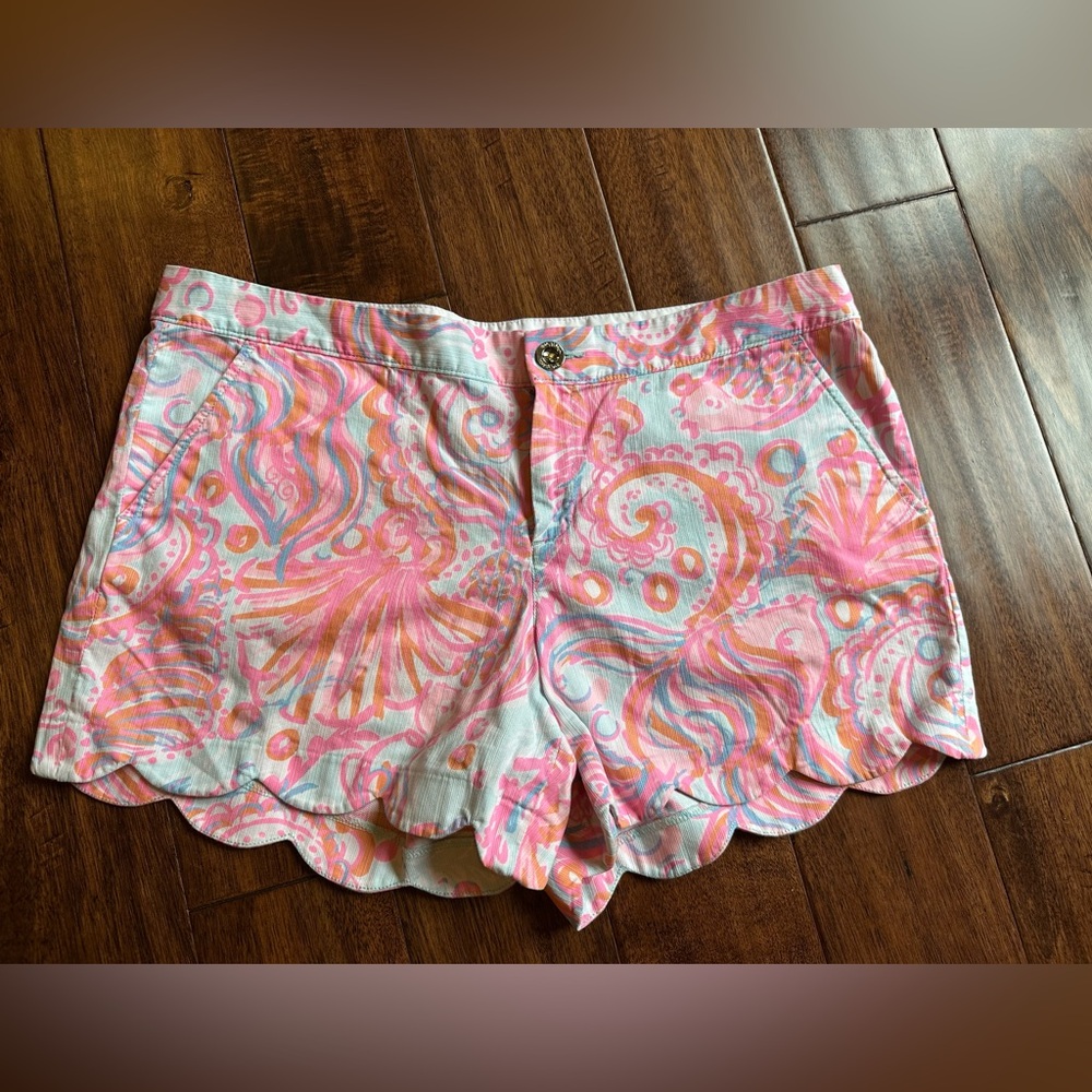 Lilly Pulitzer Buttercup Shorts in Too Much Bubbly size 16 - Picture 2 of 5